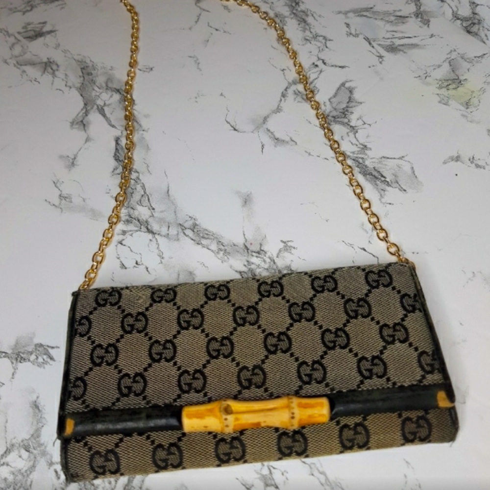 🎋Gucci Bamboo Monogram wallet🎋